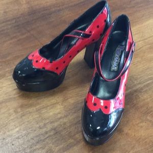 Fun Funtasma Red and Black heels